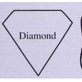 8" x 8" Diamond Shape Hand Fan W/ Handle